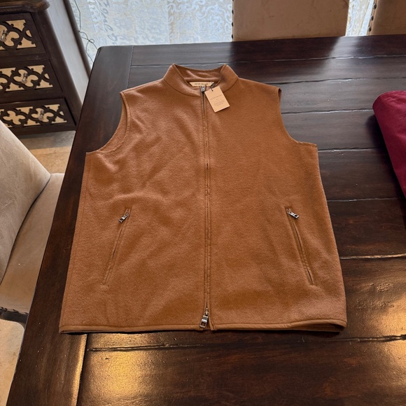 Peter Millar Men's Medium Hazelwood Crown Flex Fleece Wool Vest MSRP $495 - Picture 6 of 13
